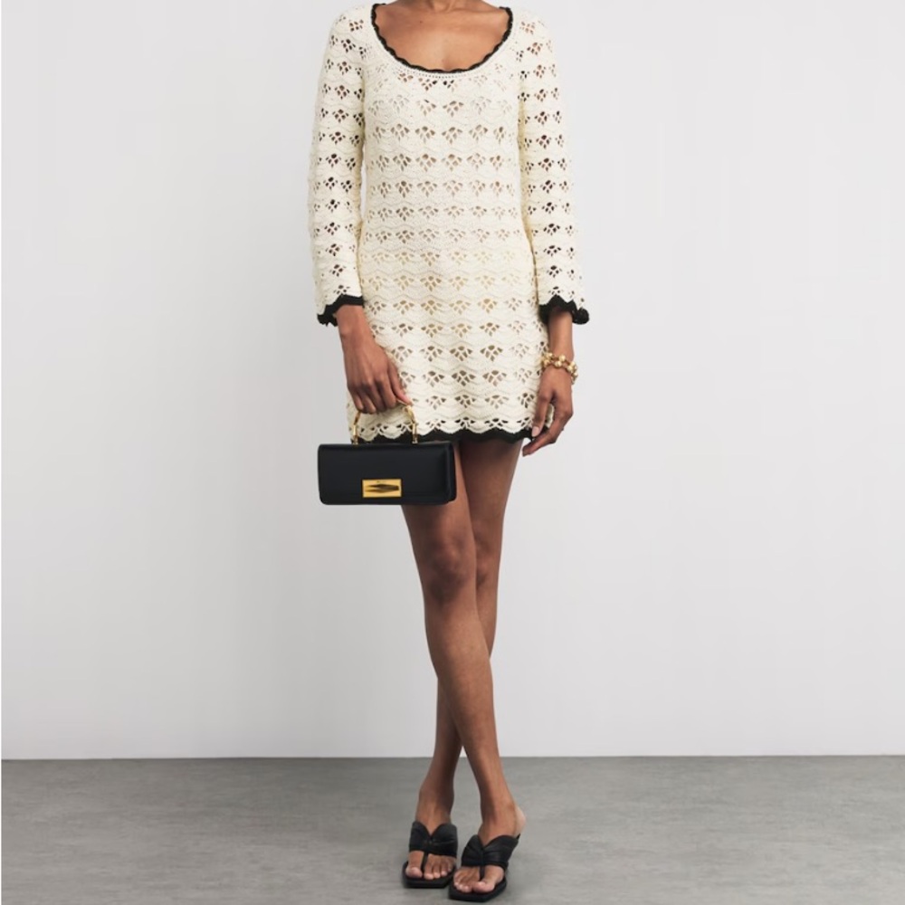 NWT ZIMMERMANN Rhiannon crocheted cotton mini dress